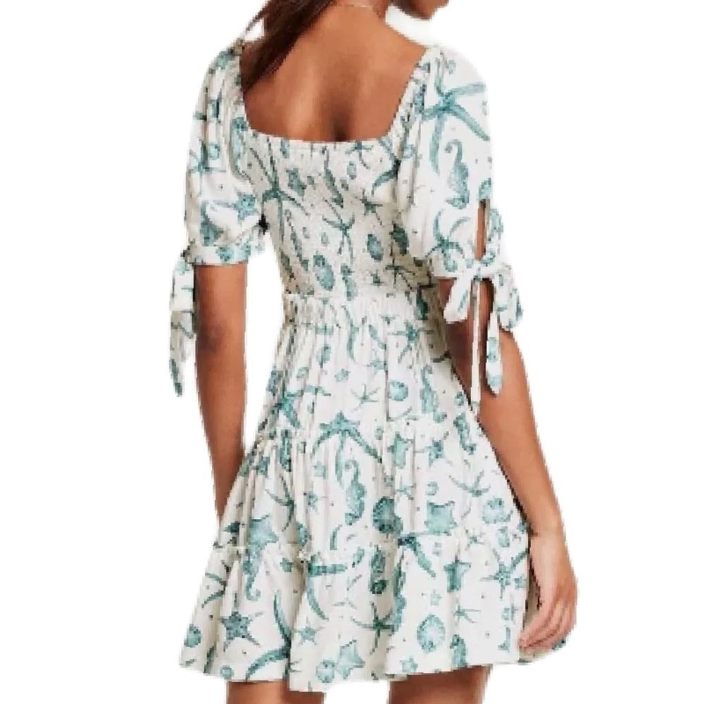 Agua Bonita Deep Sea Ocean Print Smocked Dress - Picture 3 of 4